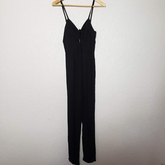 Gianni Bini Jumpsuit Keyhole Cutout Sleeveless Casual Black Pant - 4 - Picture 6 of 9